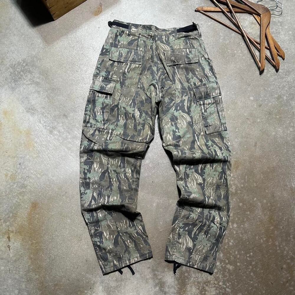 Vintage Army Camo Cargo Pants 31x31 Double Knees Camouflage Baggy Skater Jeans - Picture 2 of 7